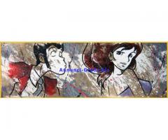 Vendo Quadri Originali Lupin su Juta