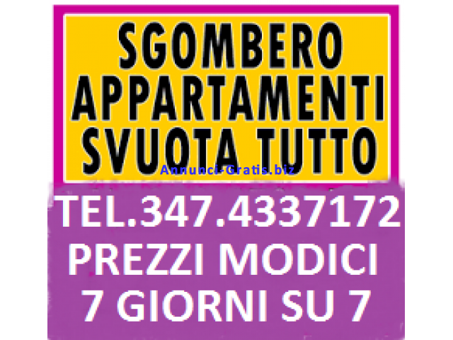 ROMA SGOMBERI ECONOMICI ABITAZIONI CANTINE BOX LOCALI UFFICI 7GG SU7 ROMA SGOMBERI ECONOMICI ABITAZIONI CANTINE BOX LOCALI UFFICI 7GG SU7