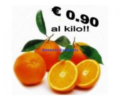 Arance tarocco della Calabria a € 0.90 al kilo.