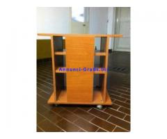 Mobile con ruote PORTA TV in legno robusto color ciliegio come nuovo