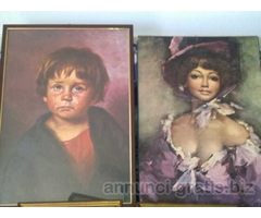 vendo quadri ad olio, uncinetto, punto croce e stampe