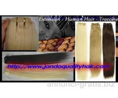 Extension capelli umani ciocche, treccine, parrucche