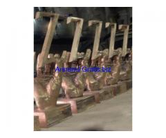 “Fonderia artistica a cera persa in bronzo  alluminio e ottone.”