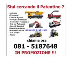 Patentino Carrello Elevatore Muletto